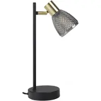 Näve Tafellamp Lindita, alu / grijs / zink, Woon-/ Eetkamer, Glas, Tafellamp