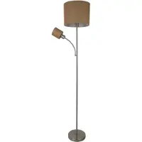 Naeve Vloerlamp Filomena, bruin / roest, Woon-/ Eetkamer, metaal, vloerlamp