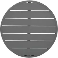 Bolero Aluminium Rond Tafelblad Donkergrijs 580mm - FX037