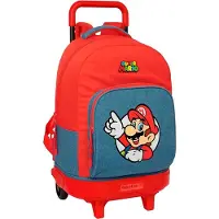 Safta Compact Extraible Super Mario 33l Rugzak Met Wielen