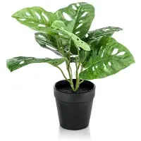 Emerald Monstera monkey bush green 30 cm kunstbloem zijde nepbloem
