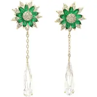 Avant Garde Oorbellen 'Kristinasa' groen
