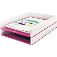 Leitz 5361 WOW brievenbak tweekleurig roze/wit