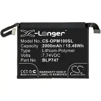 Cameron Sino OPPO BLP747 accu (7.74 V, 2000 mAh, huismerk)
