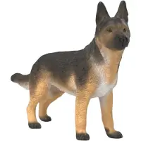 Schleich Farm World Duitse Herder Teefje speelfiguur kunststof hond.