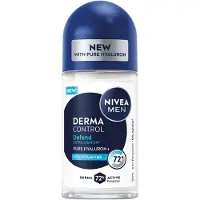 Nivea MEN Derma Control - Antitranspirant Roll-on - 72 Uur Bescherming - Hyaluronzuur - Pro-vitamine B5