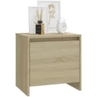 vidaXL Nachtkastjes 2 st 45x34x44,5 cm bewerkt hout sonoma eikenkleur