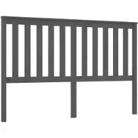 vidaXL Hoofdbord 166x6x101 cm massief grenenhout grijs