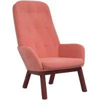 vidaXL Relaxstoel fluweel roze