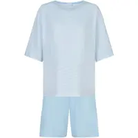 Mey Korte pyjama Serie Simple Stripes Alice Blue | Maat 44