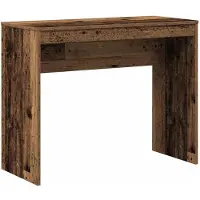 vidaXL Bureau 90x40x72 cm bewerkt hout oud houtkleurig