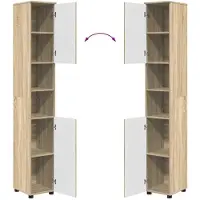 vidaXL Badkamermeubel Set 4 st Sonoma Eik 35 x 30 x 192 cm