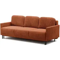 Selsey Hamiel – 3-zits slaapbank met opbergruimte, Corduroy, Koperrood