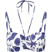 Lingadore Bikinitop lichtblauw / donkerblauw / wit