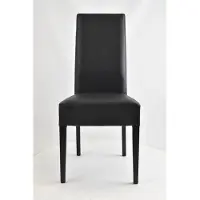 Glamour Luxe Luisa Beukenhouten Eetkamerstoel met Kunstleren Bekleding Set van 2 – 99 cm Hoog, Ergonomisch Gestoffeerd Design
