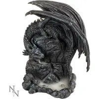 Nemesis Now - Gothic Wierookstokjeshouder - Dragon Pool Backflow wierookhouder - voor Geen - donkergrijs | Maat Standard