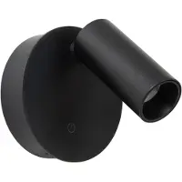Lucide TONI - Oplaadbare Wandspot / Wandlamp - Accu/Batterij - Ø 8,1 cm - LED Dimb. - 1x2W 2700K/4000K - Magnetisch - Zwart