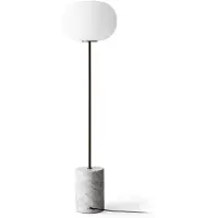 Audo Copenhagen Menu JWDA Floor Lamp Carrara Marble | Bronzed Brass