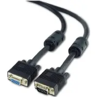 Cablexpert Premium VGA monitor verlengkabel met ferriet kernen - CU koper aders / zwart - 1,8 meter
