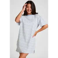 Hunkemoller Nachthemd Blauw Dames | Maat: M/L