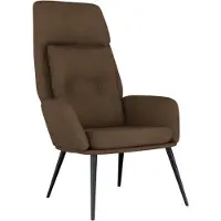vidaXL Relaxstoel kunstsuède bruin