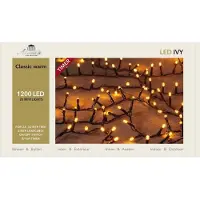 Coen Bakker Kerstverlichting LED classic Ivy 1200 LED / 26 meter zwart met timer Anna's collection