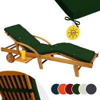 Detex Ligbedkussen - Weerbestendig UV bestendig 195x55x5cm - Groen