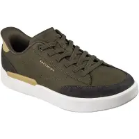 SKECHERS Verloma Radical Heren Olijfgroene Synthetische / Suède Sneakers