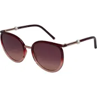 Carolina Herrera Dames Ronde Zonnebril met Metalen Brug HER0077/S