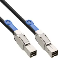 InLine externe Mini SAS HD kabel, SFF-8644 naar SFF-8644, 12Gb/s, 0,5m