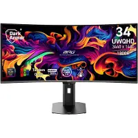 MSI MPG 341CQRDE QD-OLED X36 Gaming monitor Energielabel F (A - G) 86.4 cm (34 inch) 3440 x 1440 Pixel 21:9 0.03 ms DisplayPort, HDMI, Audio-Line-out, USB-C