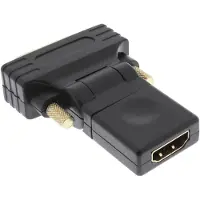 InLine HDMI-DVI adapter, HDMI female naar DVI male, flexibele hoek, 4K2K