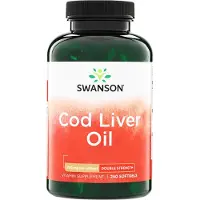 Swanson Health Levertraan Dubbele Sterkte (250 Softgels) - omega-3