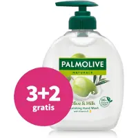 Palmolive 3+2 Gratis: Handzeep Naturals Olijf Melk 300 Ml