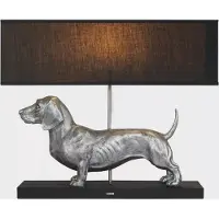 Happy-House Lamp Teckel Zilver