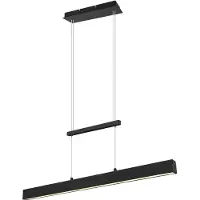 RL LIVE YOUR LIGHT Reality Leuchten LED hanglamp Paros, zwart mat, met dimmerfunctie