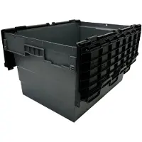 Vogue Kunststof Transportopbergkrat met Vast Deksel 600x400x320mm - DX995