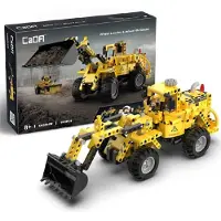 Deqube 2-in-1 Graafmachine Bulldozer Bouw Spel 693 Stukken