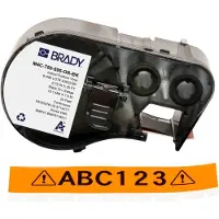 Brady M4C-750-595-OR-BK tape vinyl zwart op oranje 19,05 mm x 7,62 m (origineel)