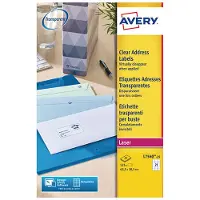 Avery Zweckform L7560-25 transparante etiketten 63,5 x 38,1 mm (525 etiketten)
