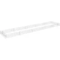 vidaXL Gabion plantenbak verhoogd 500x100x20 cm gegalvaniseerd staal