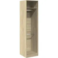 vidaXL Kledingkast 50x50x200 cm bewerkt hout sonoma eikenkleurig