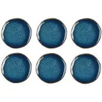 Medard de Noblat - Vertigo Denim - Dessertborden 21 cm - 6 delig - Stoneware