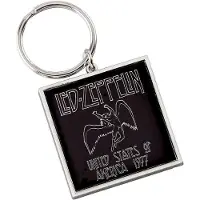 Led Zeppelin - 1977 USA Tour Sleutelhanger - Zwart