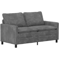 vidaXL Bankstel 2 st Lichtgrijs Polyester