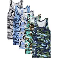 LOREZA Onderhemd 'Jungen Unterhemden Camouflage' gemengde kleuren