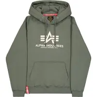 Alpha industries Sweatshirt donkergroen / wit