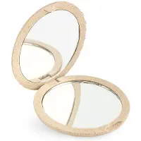 Beter Mirror Dubbele Opvouwbare Tas Van Natuurlijke Vezels X4 #beige