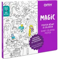 OMY - XXL kleurplaat Magic - Giant coloring poster 100x70 cm - sprookjes - prinsessen
