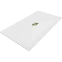 Mexen Hugo rechthoekige douchebak SMC 160 x 100 , wit, gouden afdekking - 42101016-G